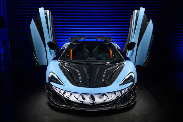 Darwinpro 2018-2021 Mclaren 600Lt 2015-2021 540C/570C/570Gt Bkss Style Carbon Fiber Hood 1
