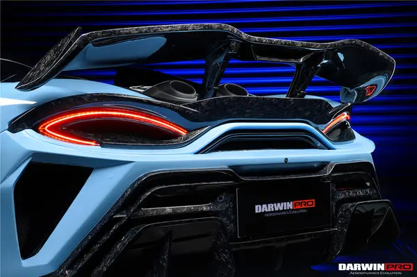 Darwinpro 2018-2021 Mclaren 600Lt Bkss Style Partial Carbon Fiber Rear Bumper 1