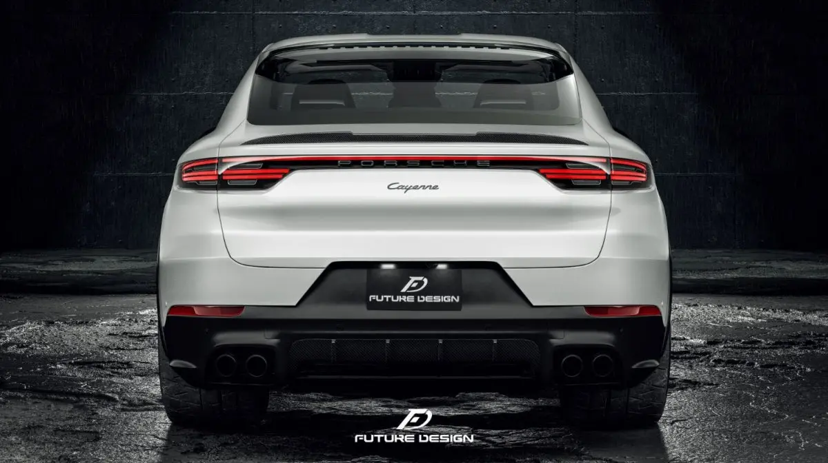 Future Design Carbon Fiber Rear Spoiler For Porsche Cayenne Coupe 2019+ 1