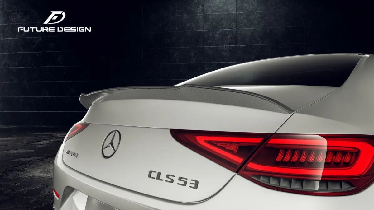 Mercedes-Benz W257 Cls Class 2019+ Facelift Carbon Fiber Rear Spoiler Ver. 2 By Future Design 1