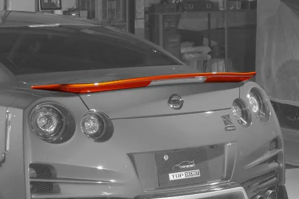 Top Secret R35 Rear Spoiler Flat Type 1
