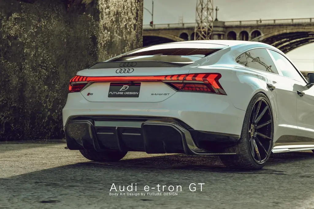 Future Design Blaze Carbon Fiber Rear Diffuser For Audi E-Tron Gt 1
