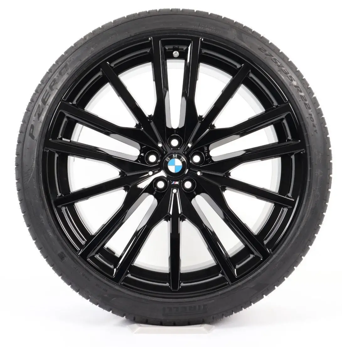 22” Bmw X5 / X6 742M M-Performance Oe Complete Wheels Set 2