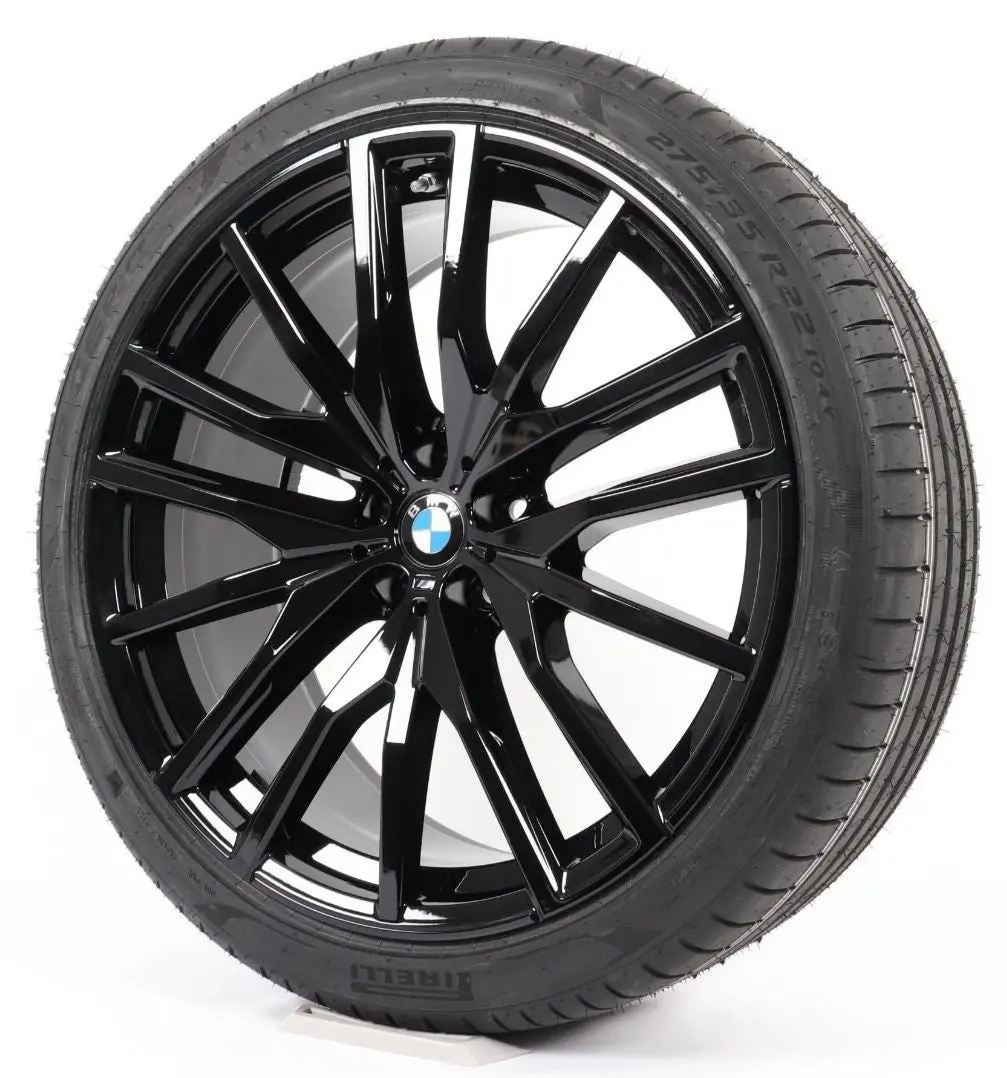 22” Bmw X5 / X6 742M M-Performance Oe Complete Wheels Set 1