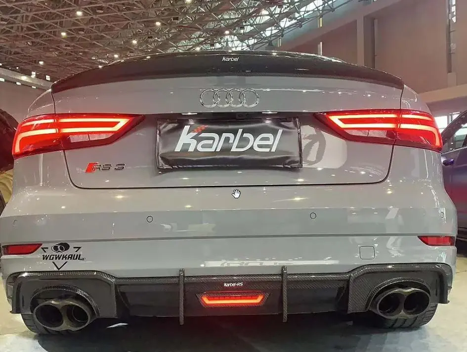 Karbel Carbon Dry Carbon Fiber Rear Spoiler Ver.1 For Audi Rs3 2014-2020 A3 & A3 S Line & S3 2014-2020 Sedan 1
