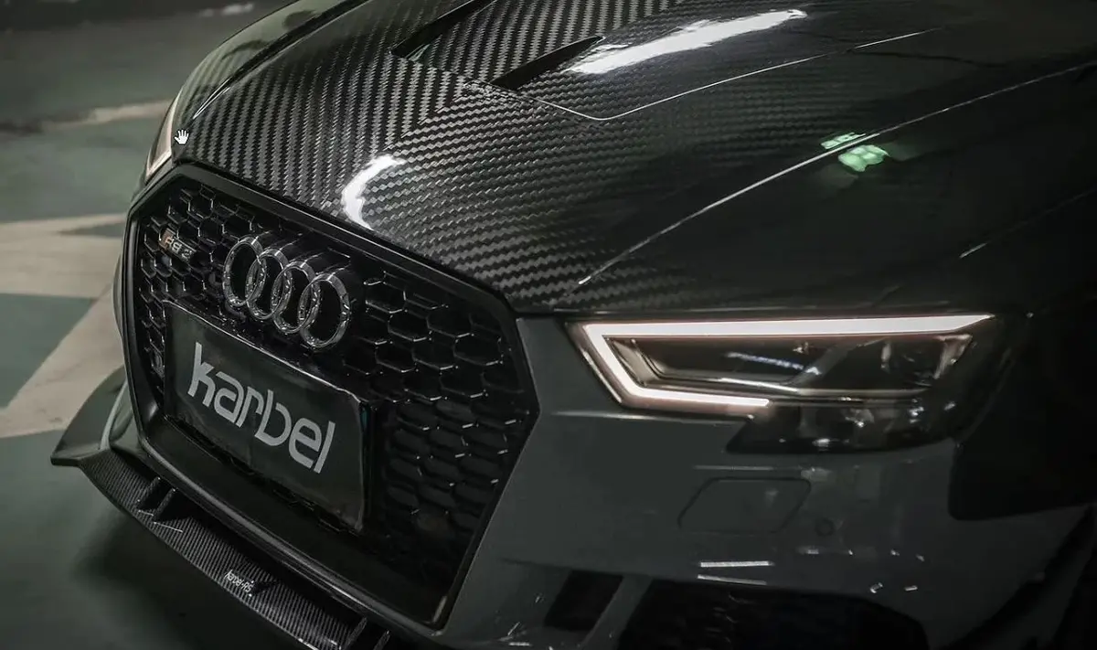 Karbel Carbon Dry Carbon Fiber Double-Sided Hood Bonnet Ver.2 For Audi A3 & A3 S Line & S3 & Rs3 2014-2020 6