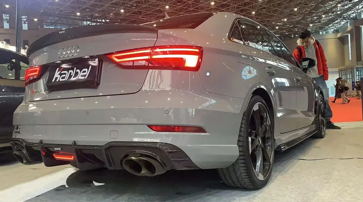Karbel Carbon Dry Carbon Fiber Rear Diffuser For Audi Rs3 2018-2020 B9 1