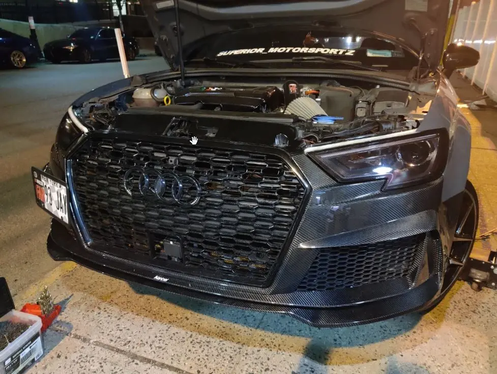 Karbel Carbon Dry Carbon Fiber Rs3 Style Front Bumper For Audi A3 & A3 S Line & S3 2017-2020 1