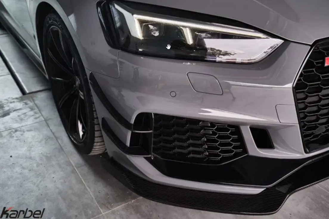 Karbel Carbon Dry Carbon Fiber Front Canards For Audi Rs5 B9 2018-2020 1
