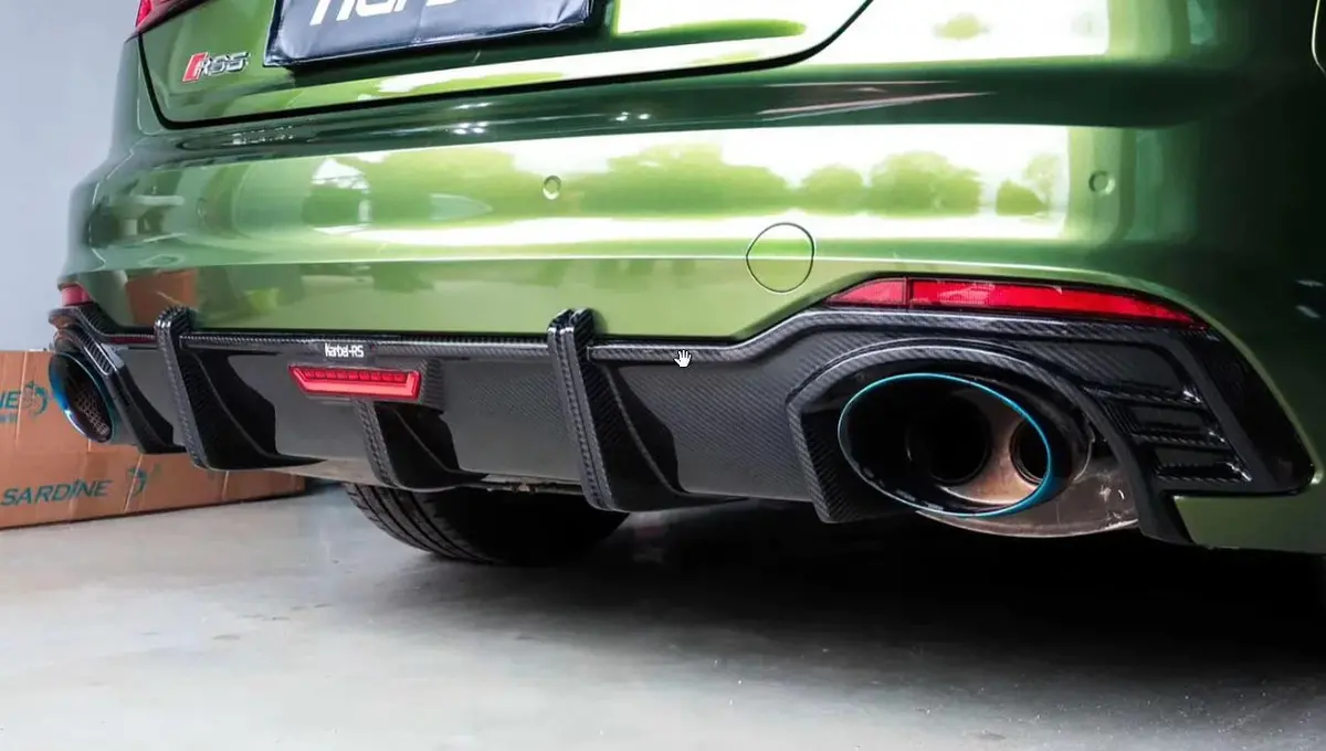 Karbel Dry Carbon Fiber Rear Diffuser For Audi Rs5 B9 2017-2019 1