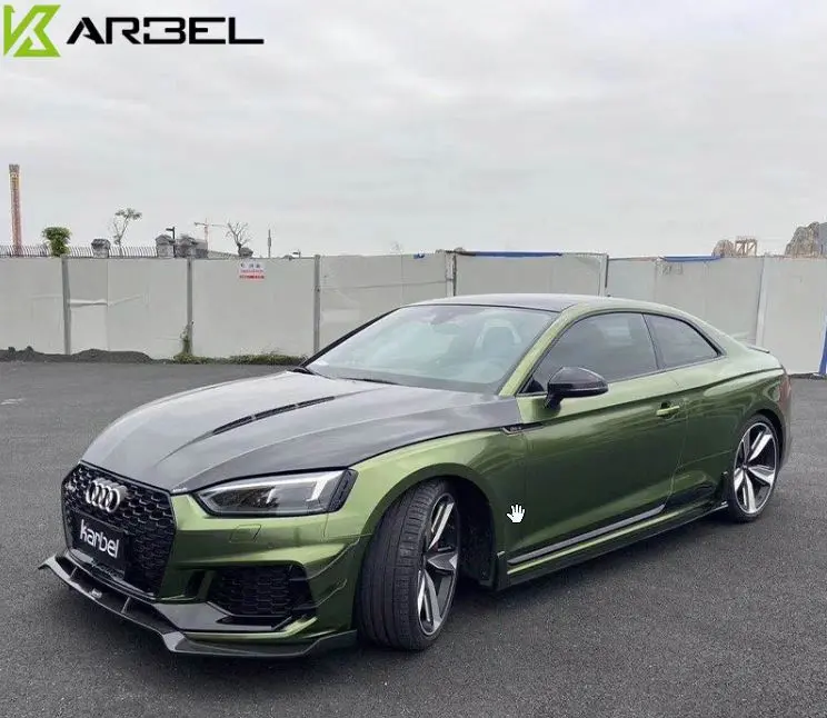 Karbel Pre-Preg Carbon Fiber Side Skirts For Audi Rs5 B9 2017-2019 2 Door Coupe 3