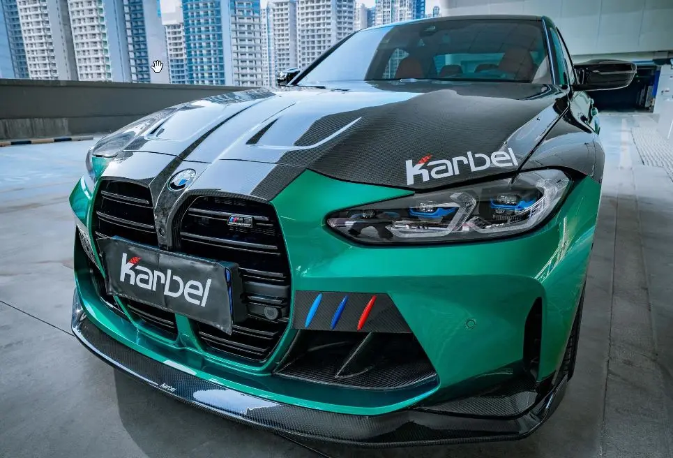 Karbel Carbon Dry Carbon Fiber Front Bumper Overlay Trim For Bmw M3 G80 M4 G82 G83 2021+ 1