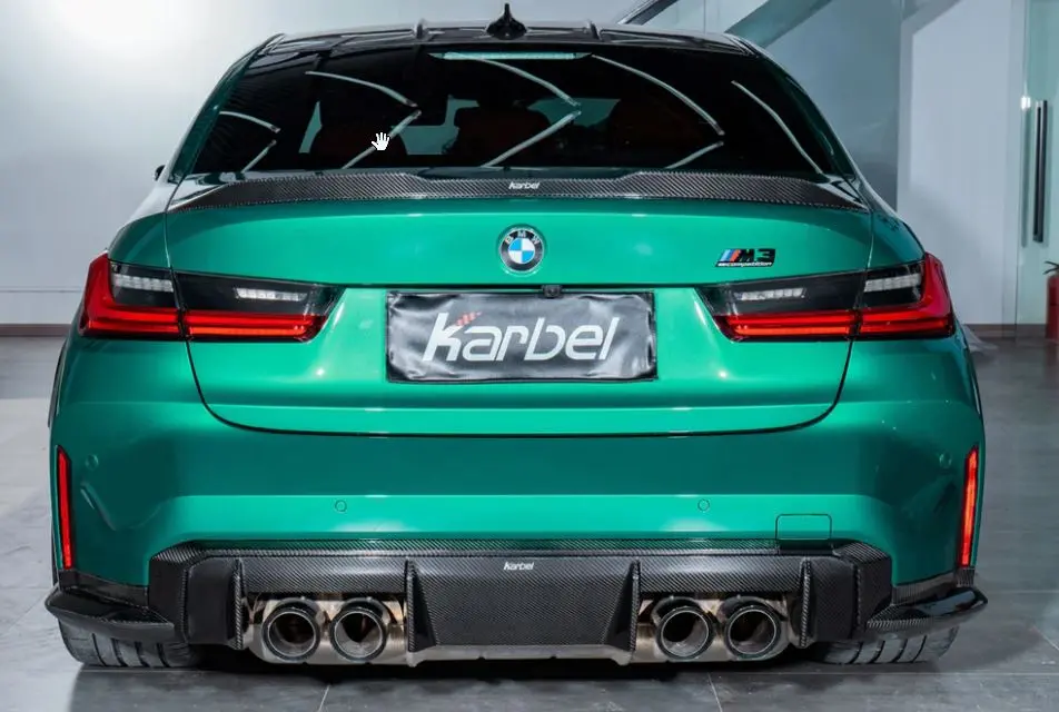 Karbel Carbon Dry Carbon Fiber Rear Diffuser & Side Extension For Bmw M3 G80 2021+ 1