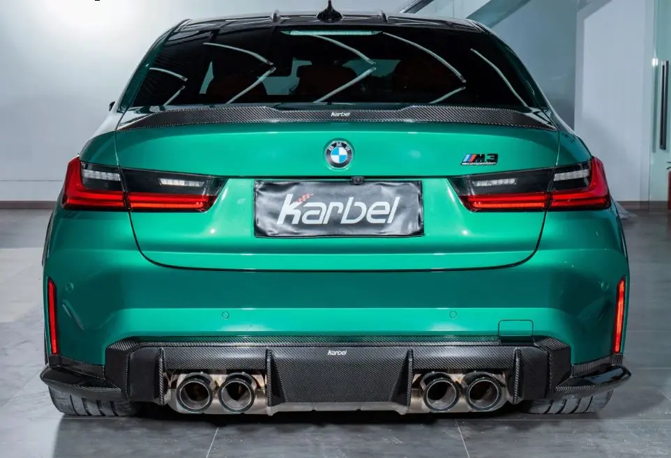 Karbel Carbon Dry Carbon Fiber Rear Spoiler For Bmw M3 G80 & 3-Series G20 2021+ 3