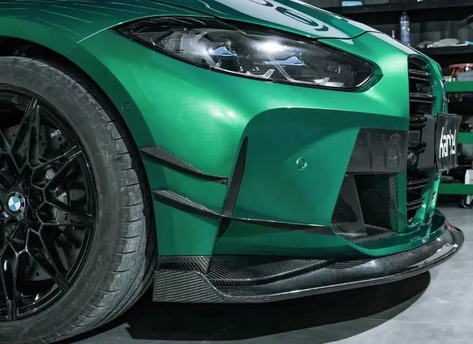 Karbel Carbon Dry Carbon Fiber Front Bumper Canards For Bmw M3 G80 M4 G82 G83 2021+ 2