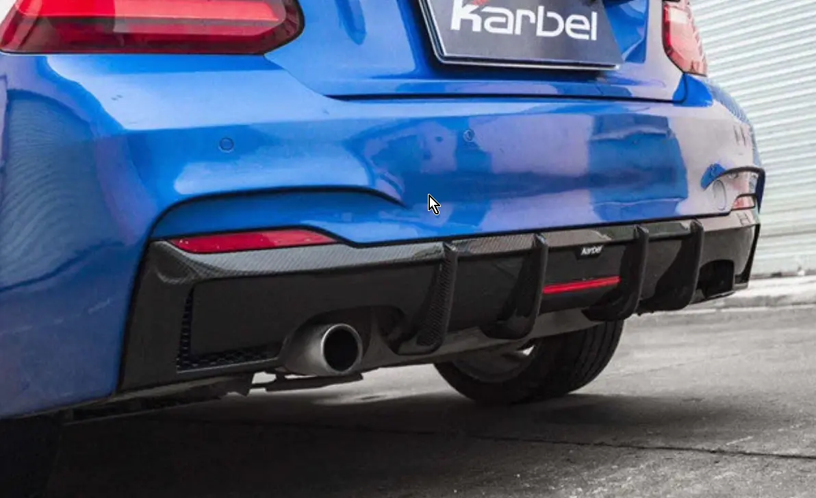 Karbel Carbon Dry Carbon Fiber Rear Diffuser For Bmw 2 Series F22 2014-2019 1