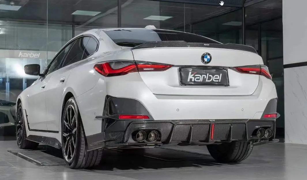 Karbel Carbon Fiber Rear Bumper Trim For Bmw G26 Grancoupe M440i 430I & I4 M50 / X Drive 40 1