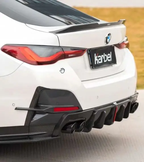 Karbel Carbon Fiber Rear Diffuser & Rear Canards For Bmw 4 Series G26 Grancoupe M440i 430I 1