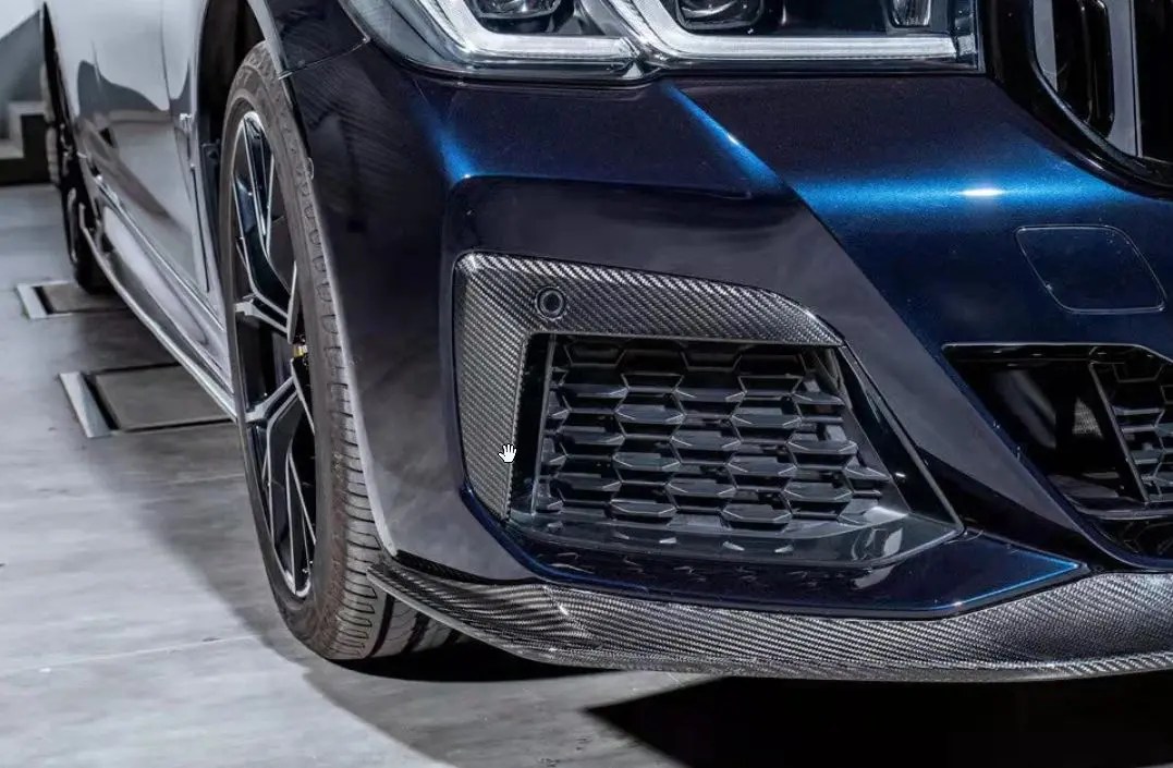 Karbel Carbon Dry Carbon Fiber Fog Light Overlays For Bmw 5 Series G30 G31 Facelift 530I 540I M550i 2020+ 1