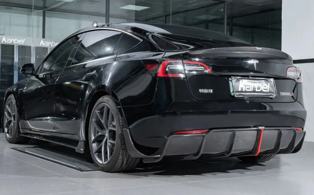 Karbel Carbon Pre-Preg Carbon Fiber Rear Spoiler For Tesla Model 3 / Performance 1