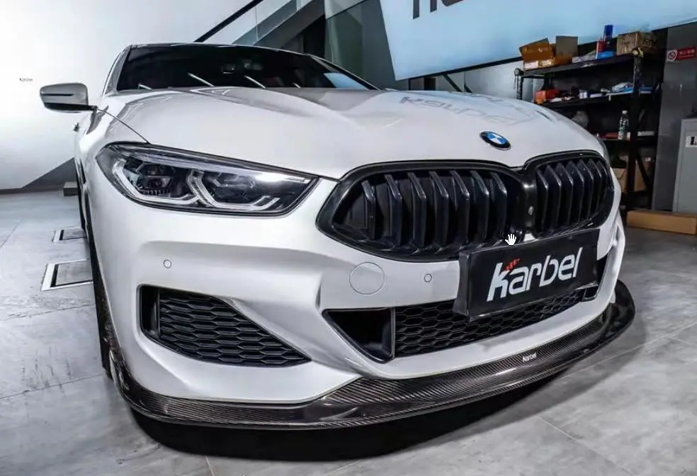 Karbel Carbon Dry Carbon Fiber Front Lip Splitter For Bmw 8 Series G14 G15 G16 840I 850I Gran Coupe 4 Door Sedan 2 Door Coupe & Convertible 1