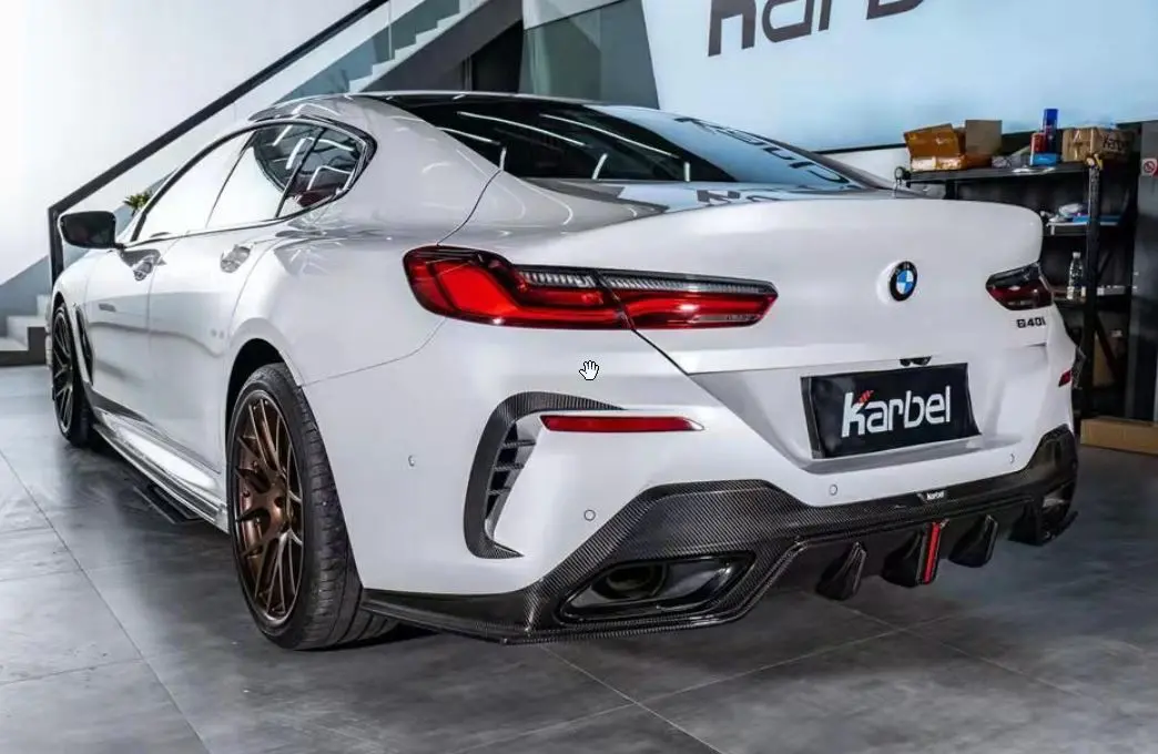 Karbel Carbon Dry Carbon Fiber Rear Bumper Frames For Bmw 8 Series G16 840I 850I Gran Coupe 4 Door Sedan 1