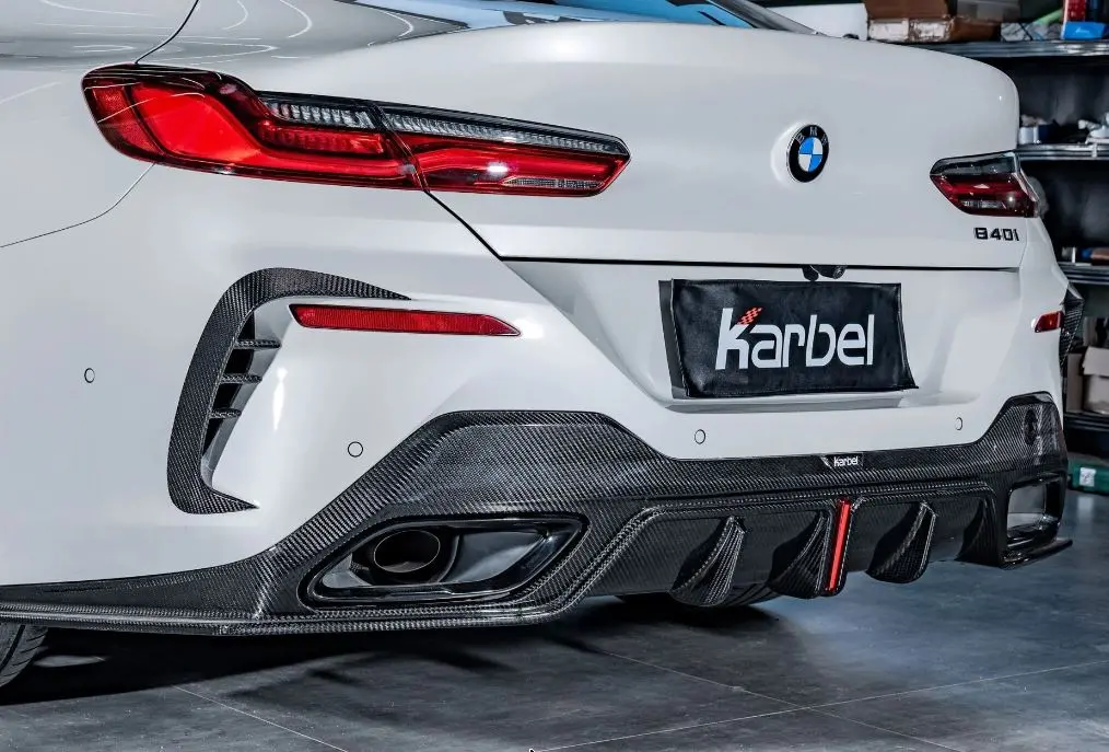 Karbel Carbon Dry Carbon Fiber Rear Bumper Frames For Bmw 8 Series G16 840I 850I Gran Coupe 4 Door Sedan 2