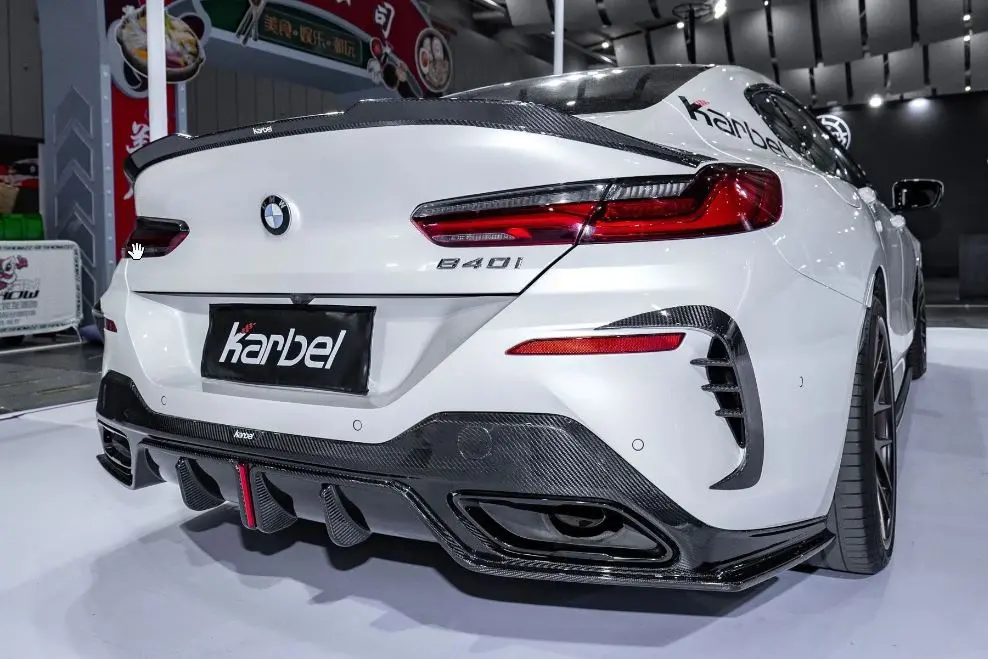 Karbel Carbon Dry Carbon Fiber Rear Bumper Frames For Bmw 8 Series G16 840I 850I Gran Coupe 4 Door Sedan 3