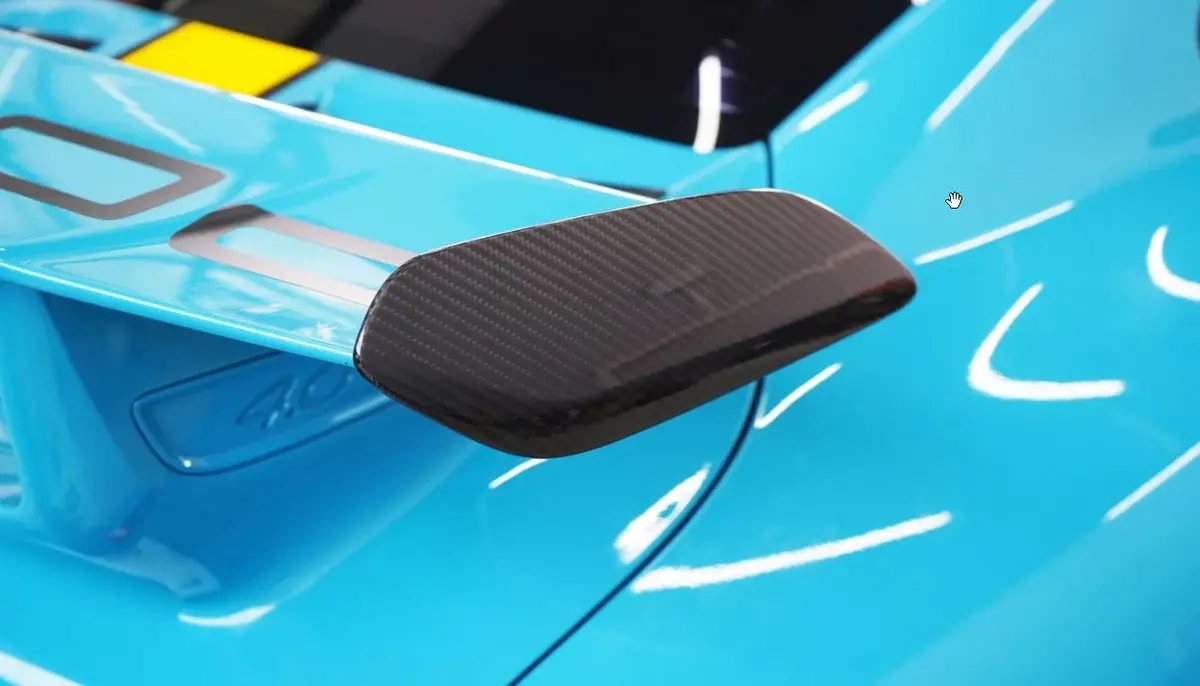 Karbel Carbon Dry Carbon Fiber Rear Spoiler Wing Side Blades For Porsche 911 991.2 Gt3 Gt3rs 1