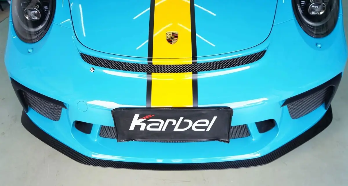 Karbel Carbon Dry Carbon Fiber Front Lip For Porsche 911 991.2 Gt3 1