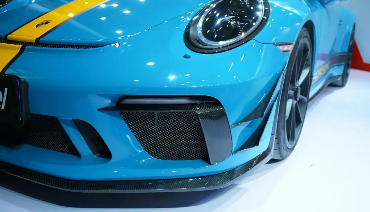 Karbel Carbon Dry Carbon Fiber Front Bumper Canards For Porsche 911 991.2 Gt3 1