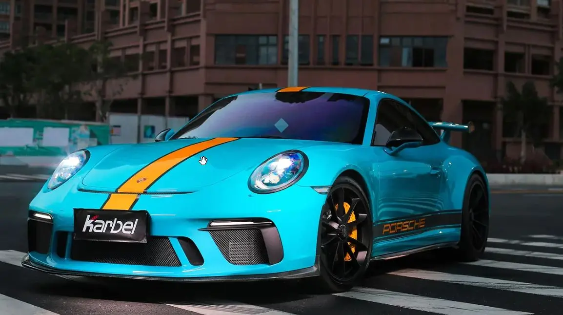 Karbel Carbon Dry Carbon Fiber Side Skirts For Porsche 911 991.2 Gt3 1