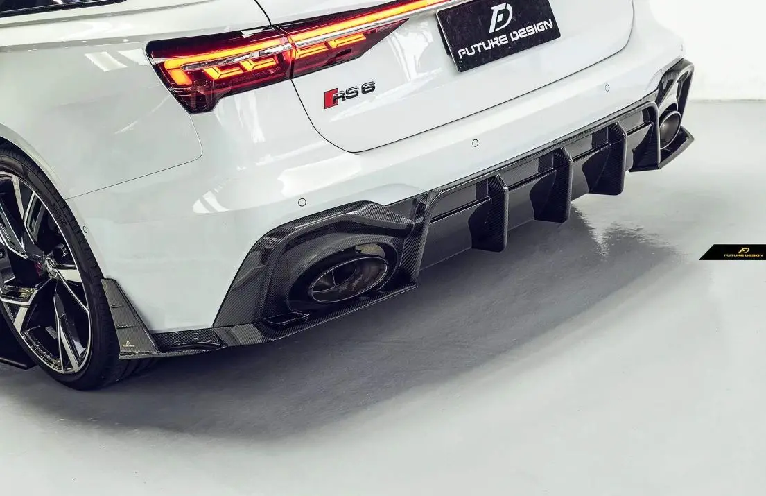Future Design Blaze Carbon Fiber Rear Diffuser & Canards For Audi Rs6 Rs7 C8 2020+ 1