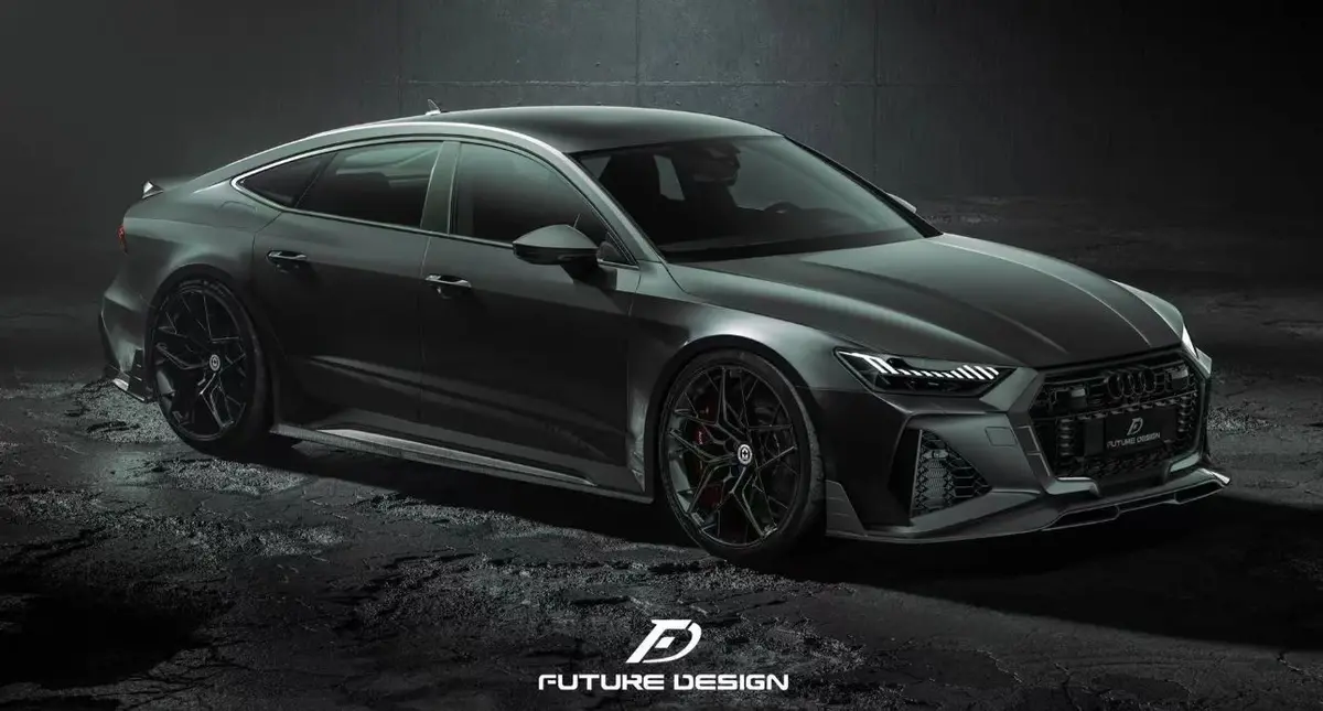 Future Design Blaze Carbon Fiber Front Lip Splitter For Audi Rs6 Rs7 C8 2020+ 1