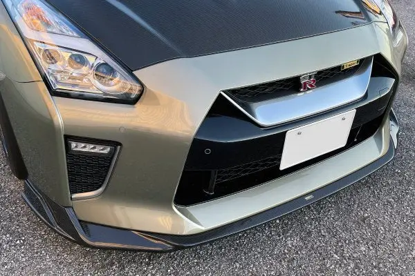 Top Secret R35 Dry Carbon Lip Spoiler 17S Front Splitter 17S 1