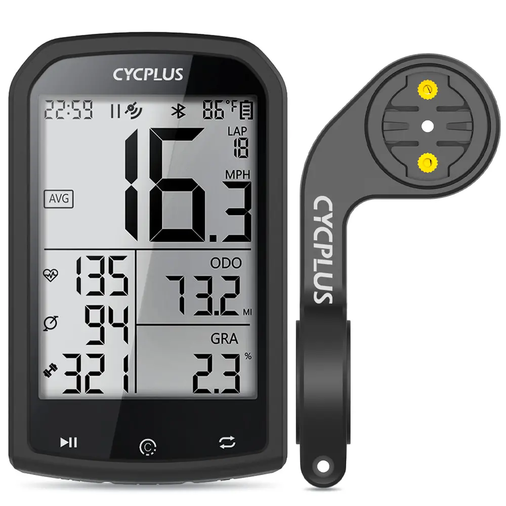 Cycplus Bike Computer M1 +  Front Mount Z1 1