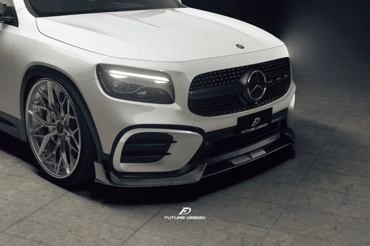 Future Design Carbon Fiber Front Lip Spoiler For Mercedes-Benz Glb250 Amg / Glb35 Amg X247 2025+ 1