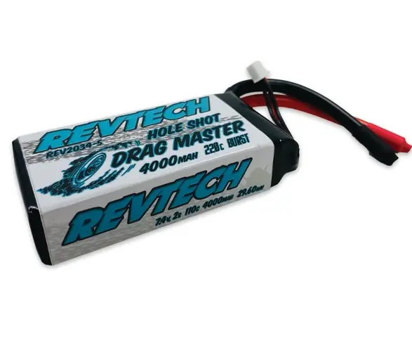 Rev2034-5 7.4V 2S 4000Mah Drag Race Pack W/O Connector 1