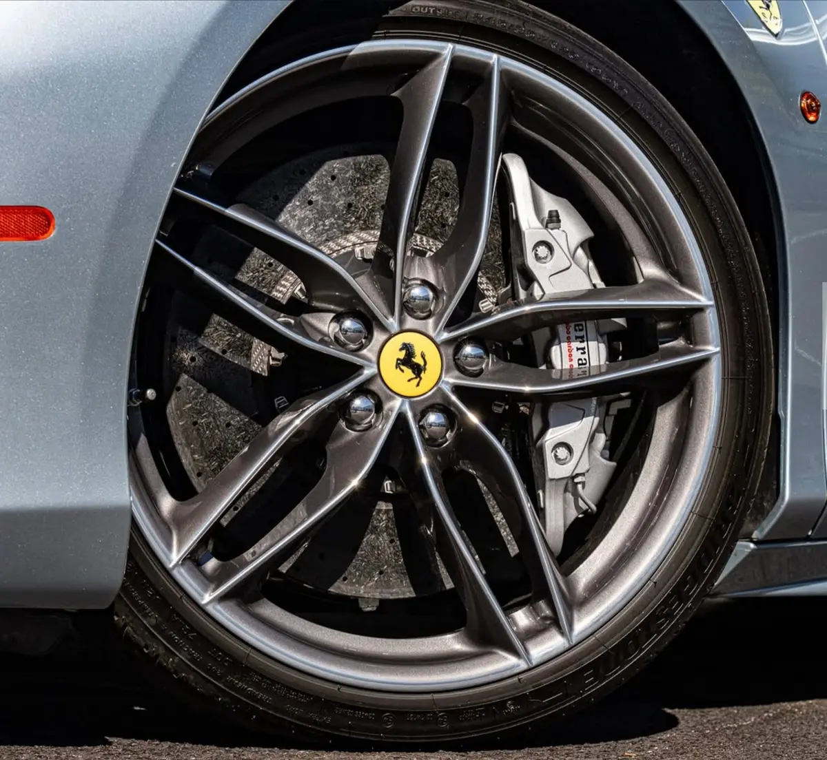 (Demo Car Wheels) 20" Ferrari 488 Gtb Forged 5-Spokes Oe Wheels 1