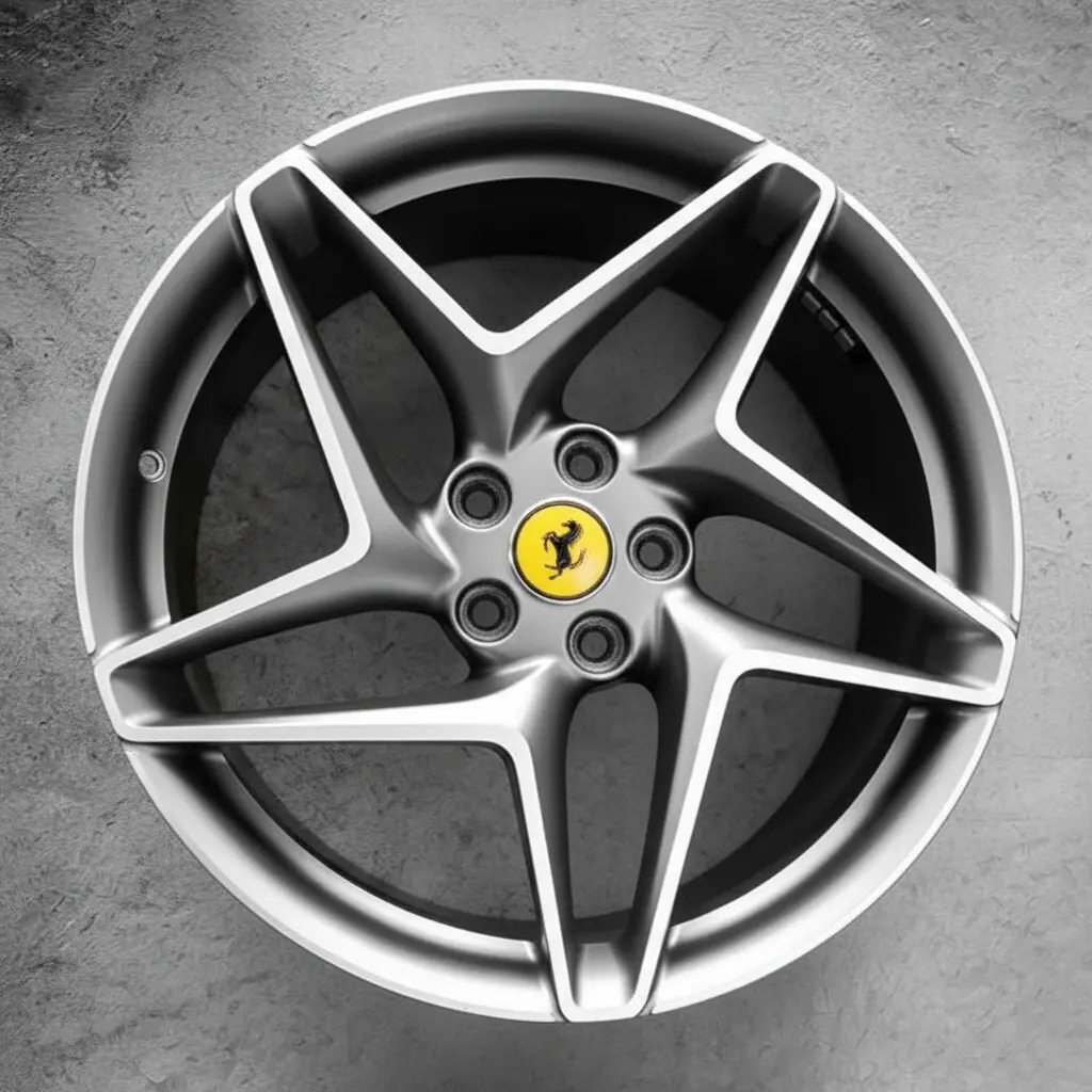 (Demo Car Wheels) 20" Ferrari F8 Tributo Forged 5-Spokes Oe Wheels 1