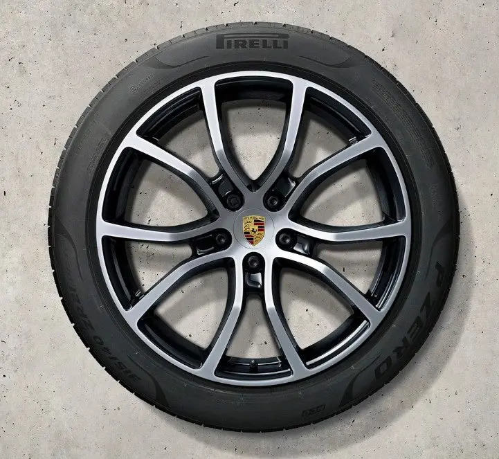 21” Porsche Cayenne Exclusive Design Oe Complete Wheels Set 1