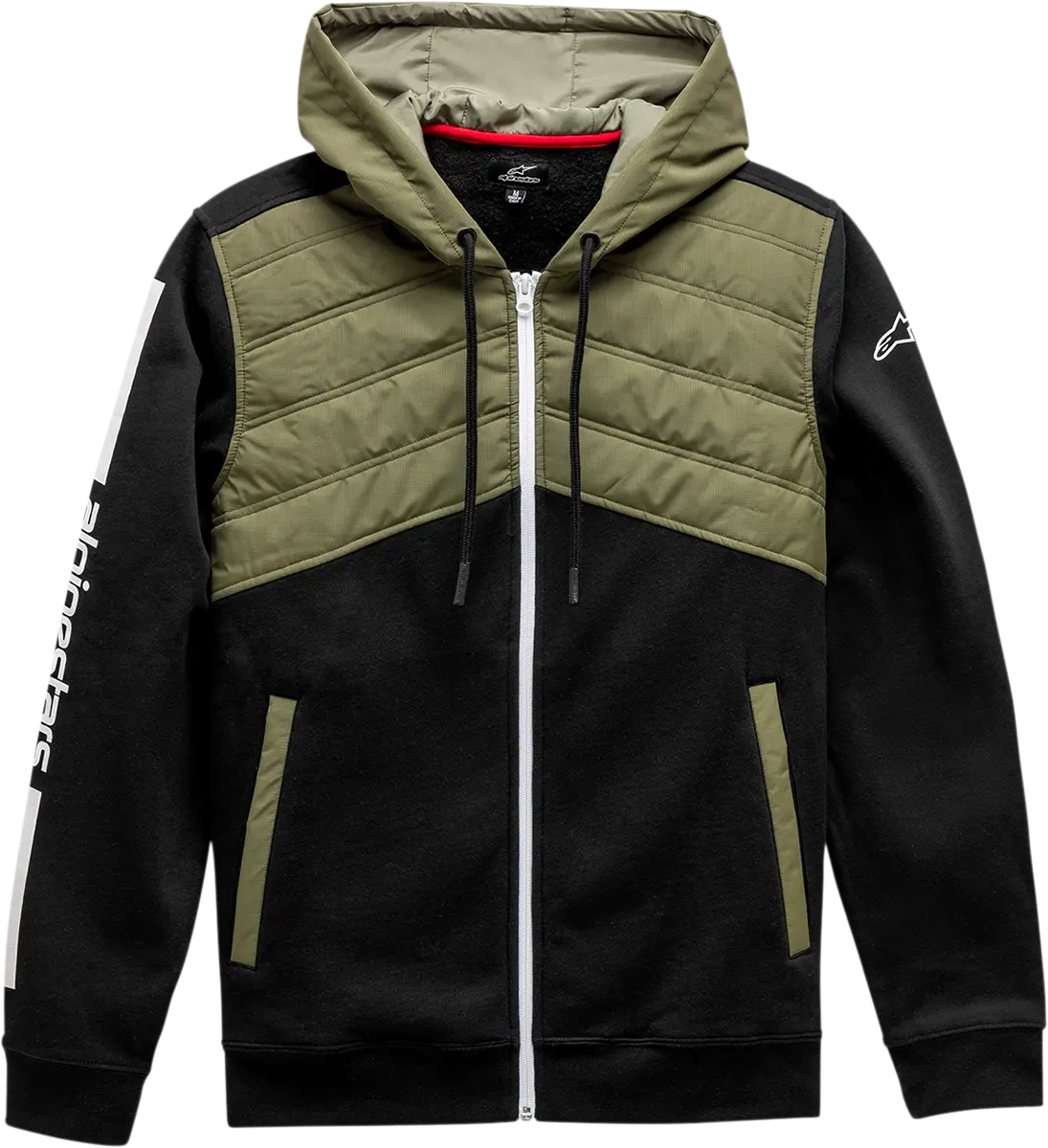 Alpinestars Alltime Hybrid Motorcycle Jacket – Black/Olive Colorway, Medium Size (Sku 1211110021067M) 1