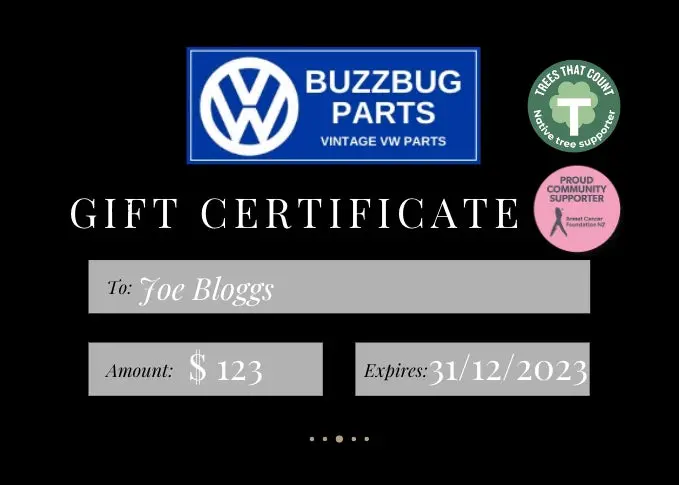 Gift Card - Buzzbug Vw Parts 1