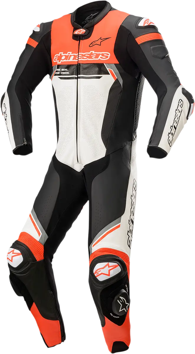 Alpinestars Missile Ignition V2 One-Piece Racing Suit – Black/White/Fluorescent Red, Us 48 / Eu 58 (Model 3150222-1231-58) 1