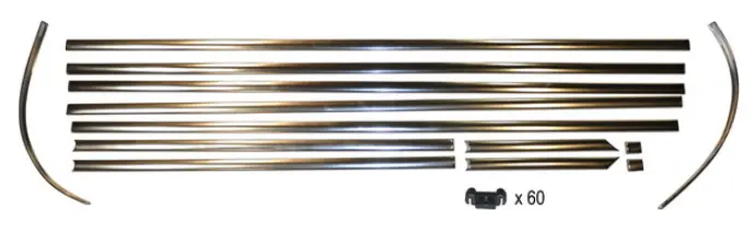 Kombi Deluxe Body Moulding Kit, T2 Bay 1