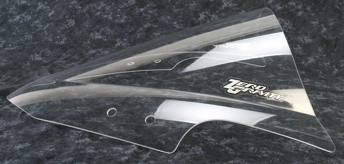 Zero Gravity Double Bubble Windscreen – Clear, Compatible With Kawasaki Ninja 300 (2016–2023) 1