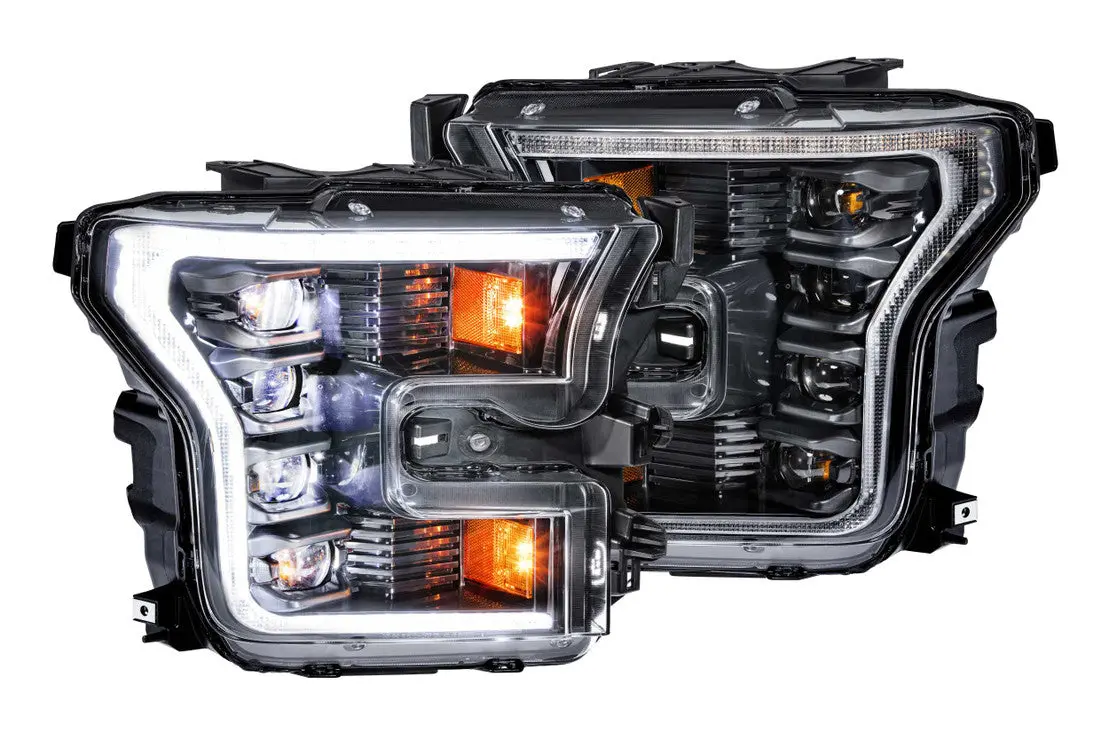 Xb Led Headlights: Ford F150 (15-17) (Pair / Asm / White Drl) (Gen 2) 1