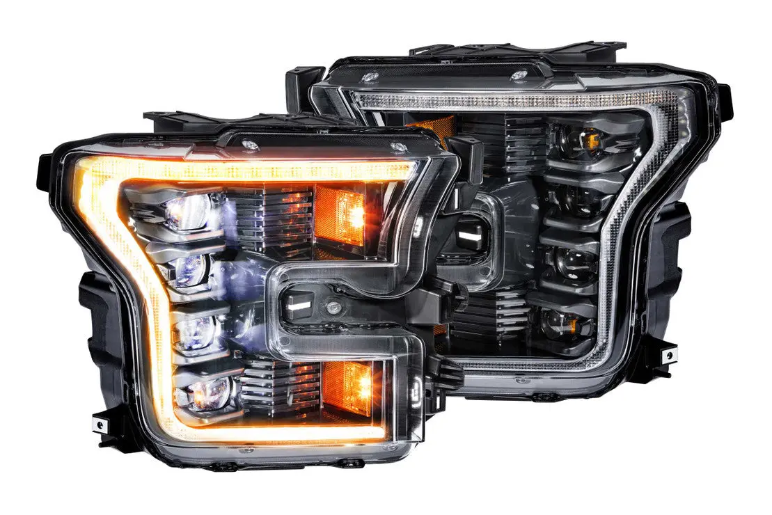 Xb Led Headlights: Ford F150 (15-17) (Pair / Asm / Amber Drl) (Gen 2) 1