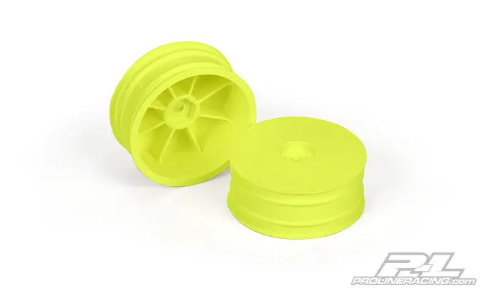 2735-02 Velocity 2.2" Hex Front Yellow Wheels 1