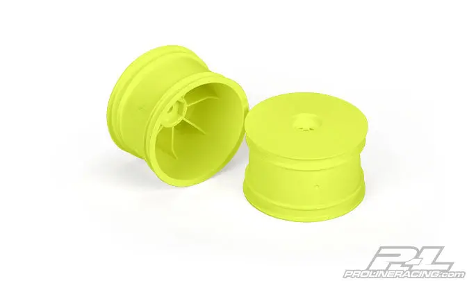 2736-02 Velocity 2.2" Hex Rear Yellow Wheels 1